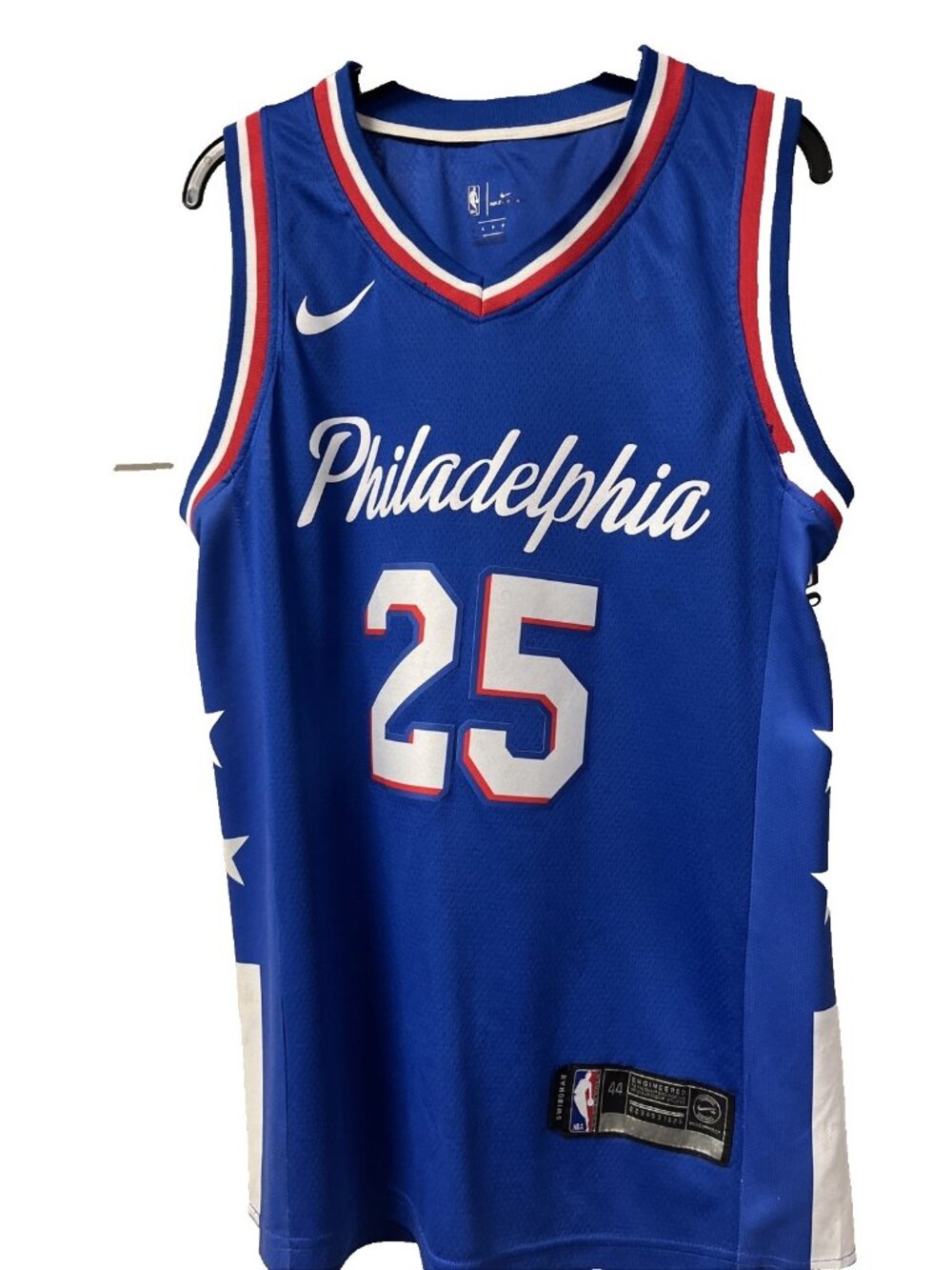 Ben Simmons #25 Philadelphia Sixers NBA Swingman Nike Jersey Size 44